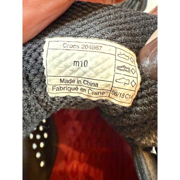 LiteRide By Crocs Mens Black Casual Shoes Size M10 Lightweight Breathable Design - Picture 5 of 8